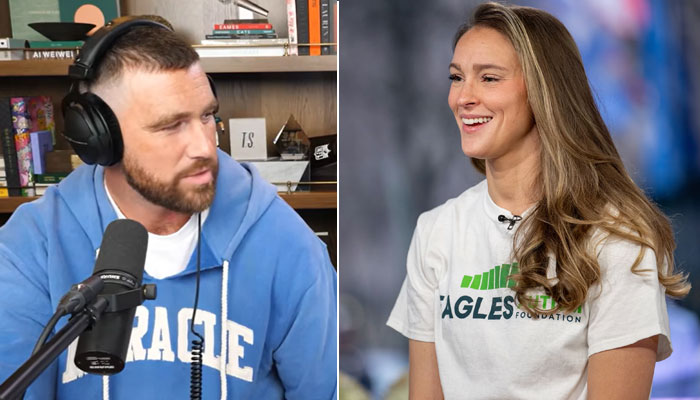 Kylie Kelce teases Travis Kelce appearance on Not Gonna Lie podcast