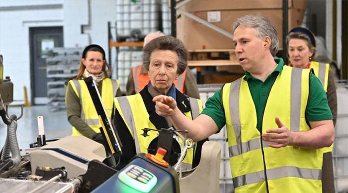 Princess Anne Spotted on the production lines in Lancashire