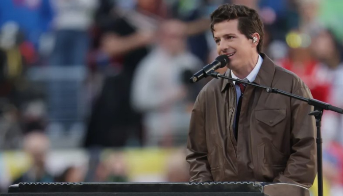 Charlie Puth gives patriotic performance to open the Super Bowl LX