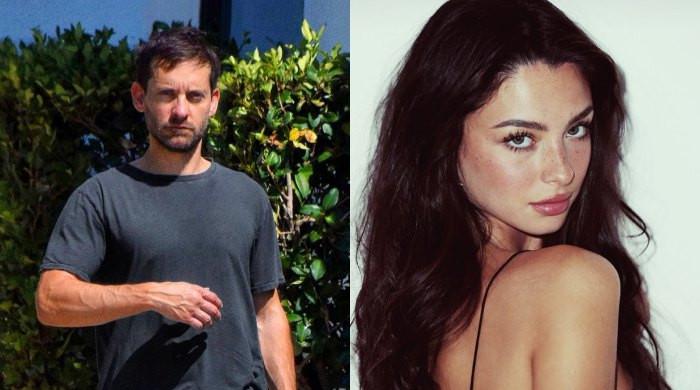 Who is Tobey Maguire's 20-year-old girlfriend at Super Bowl?