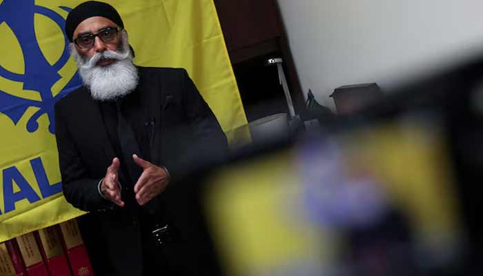 Gurpatwant Singh Pannun, a 56-year-old dual U.S.-Canadian citizen, speaks during an interview in New York City, US. — Reuters/File