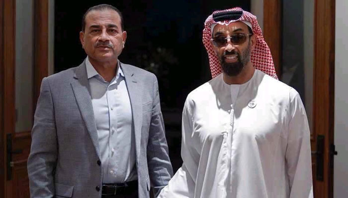 CDF Field Marshal Asim Munir pictured with UAEs National Security Adviser and Abu Dhabis Deputy Ruler Sheikh Tahnoon bin Zayed Al Nahyan on February 16, 2026. — ISPR
