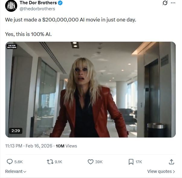 Hollywood AI nightmare: Dor Brothers, Tom Cruise, Brad Pitt shake industry