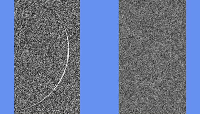 Rare daylight images of the Ramadan moon captured in Abu Dhabi on February 18, 2026. — X/@AstronomyCenter
