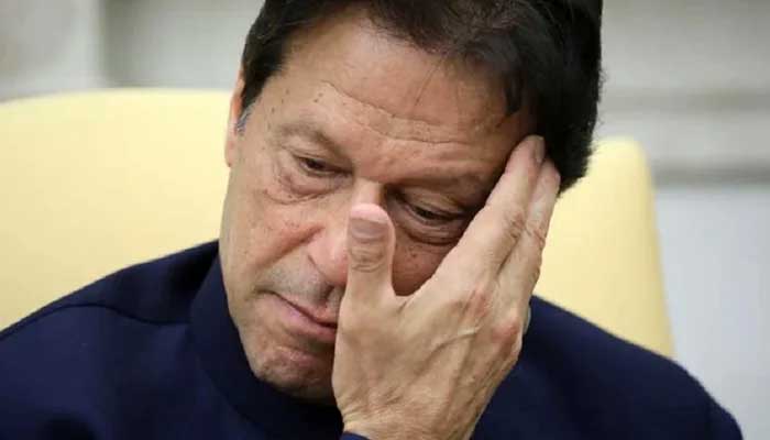 Former prime minister and Pakistan Tehreek-e-Insaf founder Imran Khan gestures in this undated photo. — Reuters/File