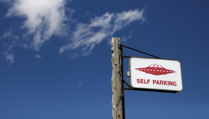 A parking sign at the Little ALeInn near Area 51, in Rachel, Nevada, US September 19, 2019. — Reuters