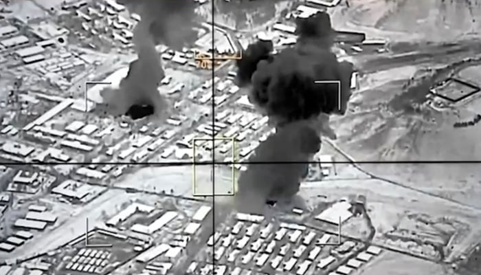 Smoke rises following Pakistans srikes, in Kabul, Afghanistan, in this still image taken from video released on February 27, 2026. — Reuters