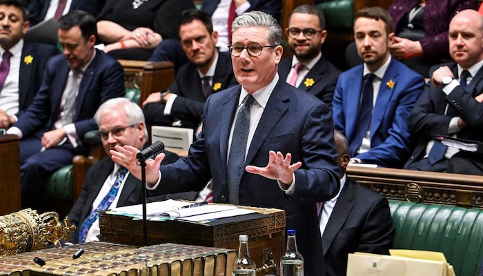 Britains Prime Minister Keir Starmer speaks during the Prime Ministers Questions at the House of Commons in London, Britain, February 25, 2026. — Reuters