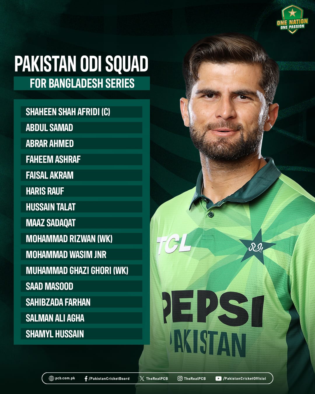 — Pakistan Cricket Board.