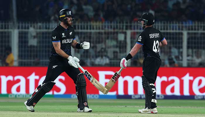 New Zealands Tim Seifert and Finn Allen in action during their ICC Mens T20 World Cup semi-final against South Africa at Eden Gardens in Kolkata on March 4, 2026. — Reuters
