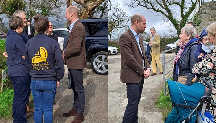 Prince William hears how Cornwall bakers kept ovens on during wild storm