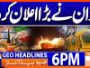 Geo Headlines 6 PM | 14th March 2026