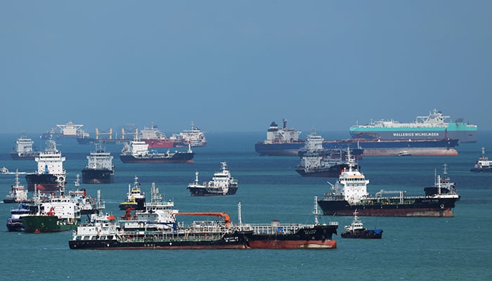 Oil tankers in the Singapore Straits in Singapore March 17, 2026. — Reuters