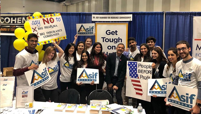 Pakistani American Dr Asif Mahmood attending a campaign rally during his bid for US Congress. — Dr Asif Mahmood’s Facebook page/File