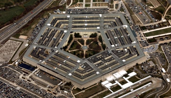 The Pentagon in Washington, US, is seen from aboard Air Force One, March 29, 2018. — Reuters