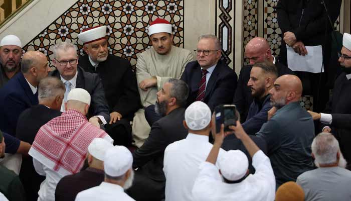 Australia’s Prime Minister Anthony Albanese visits Lakemba Mosque for Eid al-Fitr in Sydney, Australia, March 20, 2026.— Reuters