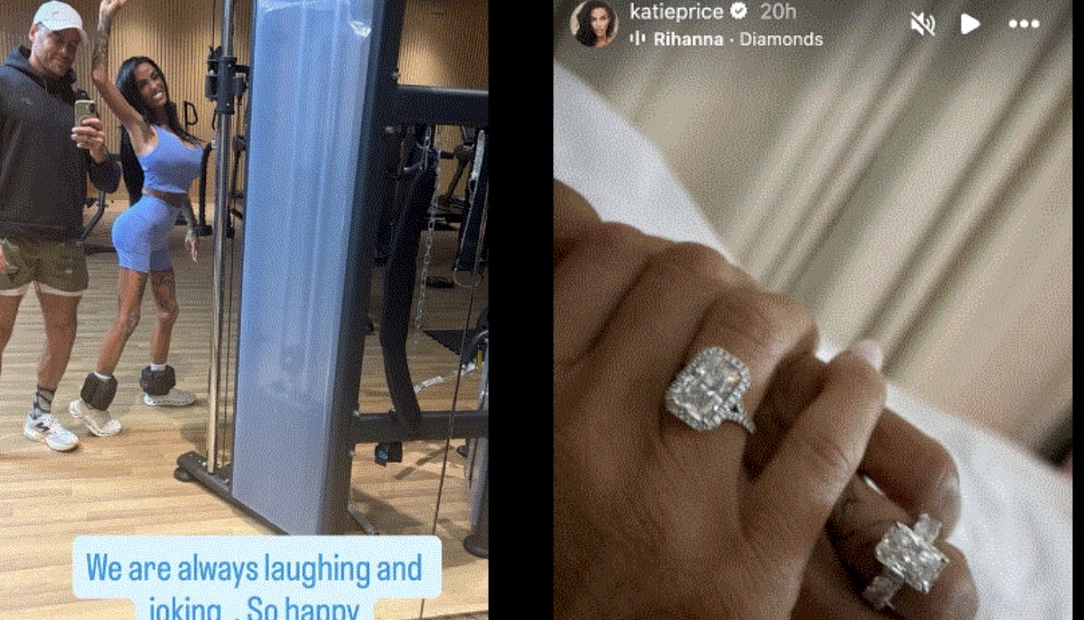 Katie Price shows off busty gym snap and diamond rings during Dubai trip