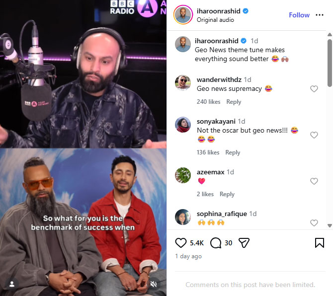 Riz Ahmed fans react to Geo news supremacy
