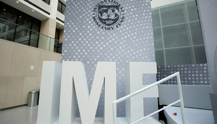 International Monetary Fund logo is seen inside the headquarters at the end of the IMF/World Bank annual meetings in Washington, US, October 9, 2016. — Reuters