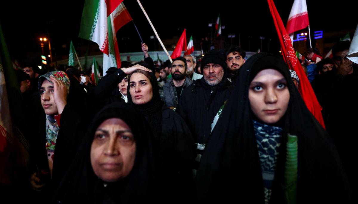 People gather after a two-week ceasefire in the Iran war was announced, in Tehran, Iran, April 8, 2026. — Reuters