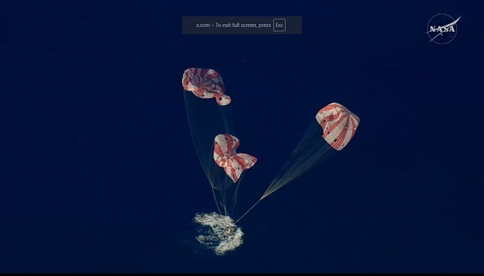 Artemis II astronauts splash down, bringing their historic 10-day mission around the Moon to an end. —X@NASA