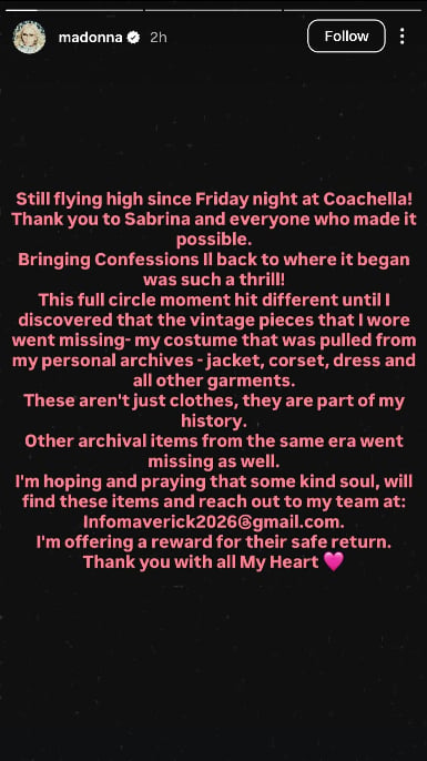 Madonna/Instagram