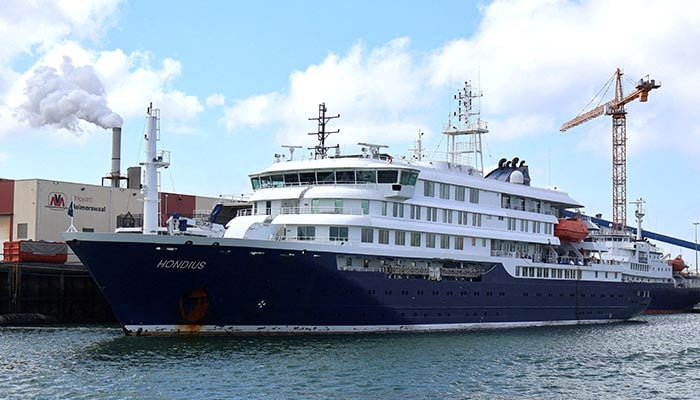 An archive image of the cruise ship Hondius, in Vlissingen, Netherlands May 17, 2025. — Reuters