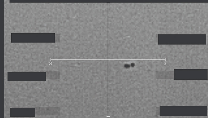 This handout image released by the US Department of Defence on May 8, 2026, shows what the Department of Defence and FBI say is an infrared still image derived from a US military system showing unidentified object(s) over the western United States in September, 2025. — AFP