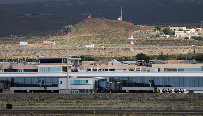 Tenerife South Airport, as the cruise ship MV Hondius hit by a hantavirus outbreak is expected to arrive at the port of Granadilla de Abona, in Tenerife, Canary Islands, Spain, May 9, 2026. — Reuters
