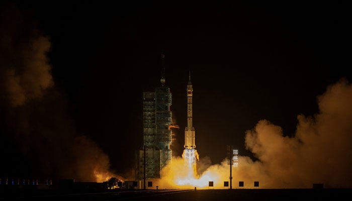 A Long March 2F rocket carrying the Shenzhou-23 spacecraft blasts off to Chinas Tiangong space station from the launchpad at the Jiuquan Satellite Launch Center, near Jiuquan, Gansu province, China, May 24, 2026. — Reuters