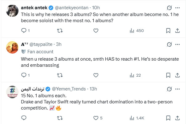 Taylor Swift fans attack Drake after rappers surprise achievement