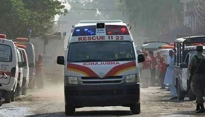 Representational image of an ambulance approaching an incident site. — AFP/File