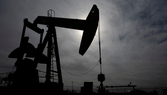 A pump jack operates near a crude oil reserve in the Permian Basin oil field near Midland, Texas, US February 18, 2025. — Reuters