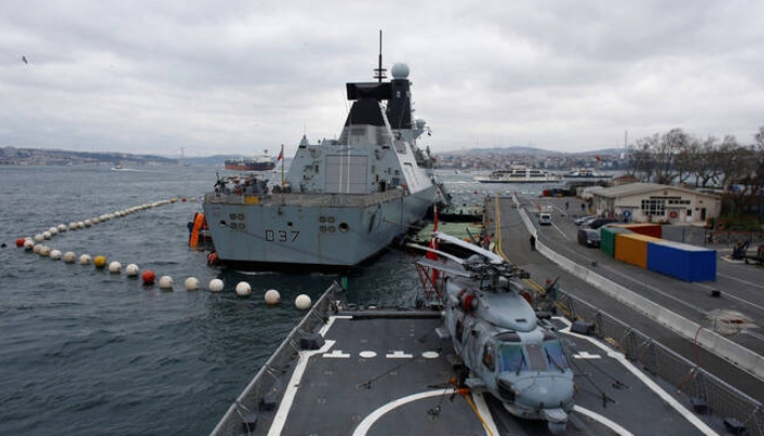 British Royal Navy destroyer HMS Duncan (D37) is seen during a port visit in Istanbul, Turkiye. — Reuters/File