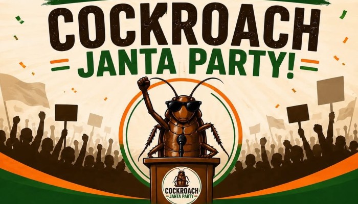 Logo of the Cockroach Janta Party (CJP). — Instagram/@abhijeetdipke