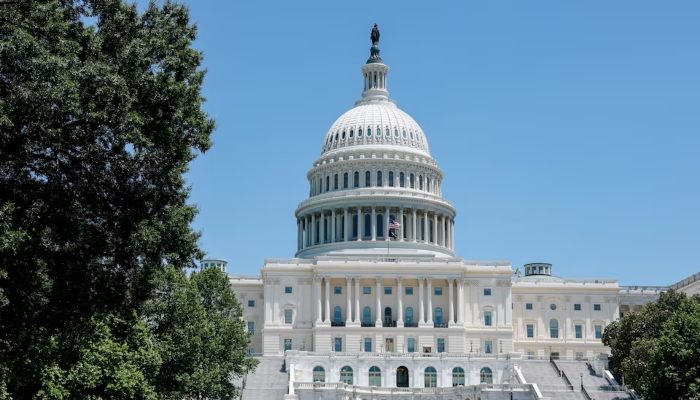 A person maintains the grounds in front of the US Capitol building, on Capitol Hill in Washington, DC, US, June 3, 2026. — Reuters