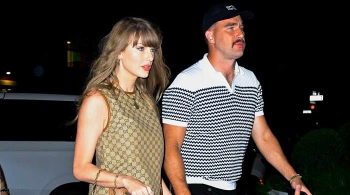 Travis Kelce celebrates fiancée Taylor Swift's brand new release