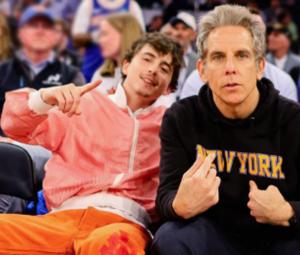 Timothée Chalamet, Ben Stiller revel in Knicks' Game 2 victory