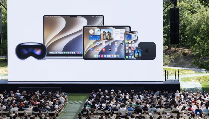 Attendees watch a presentation during Apples annual Worldwide Developers Conference in Cupertino, California, US, June 8, 2026. — Reuters