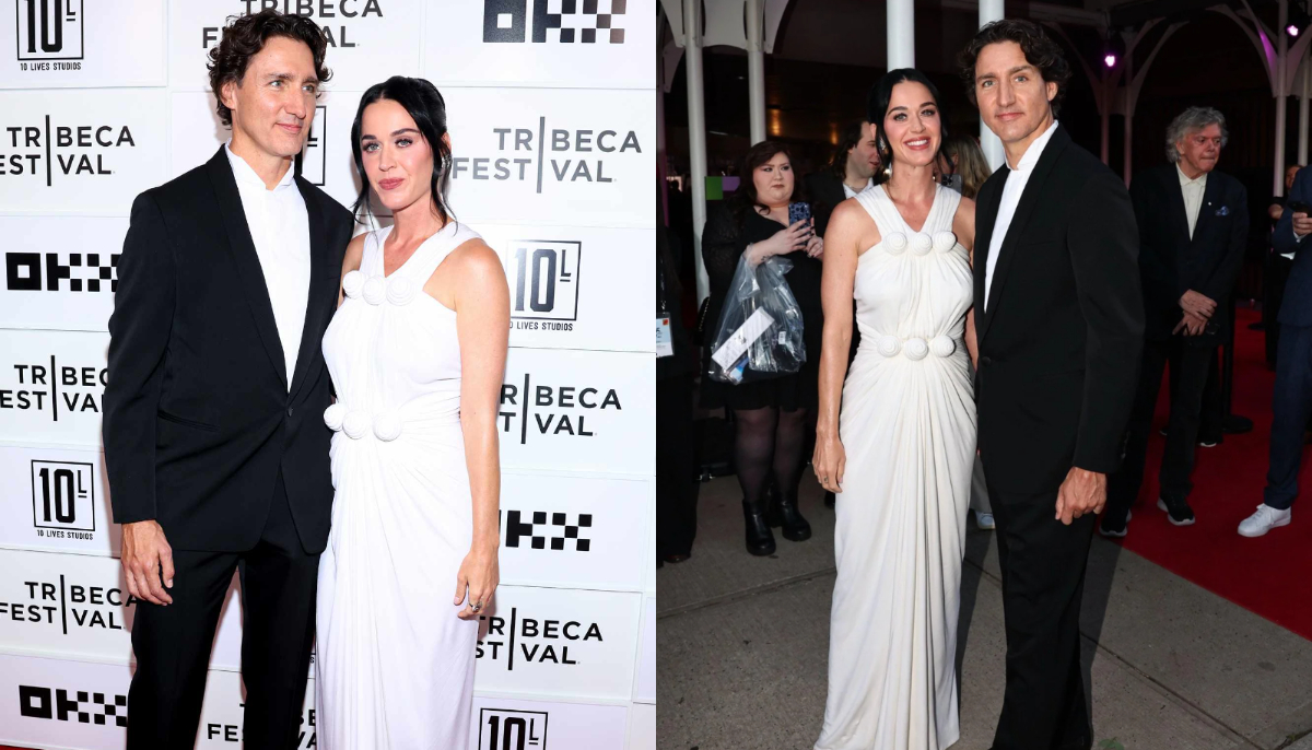Justin Trudeau supported Katy Perry at the Tribeca Festival in New York City