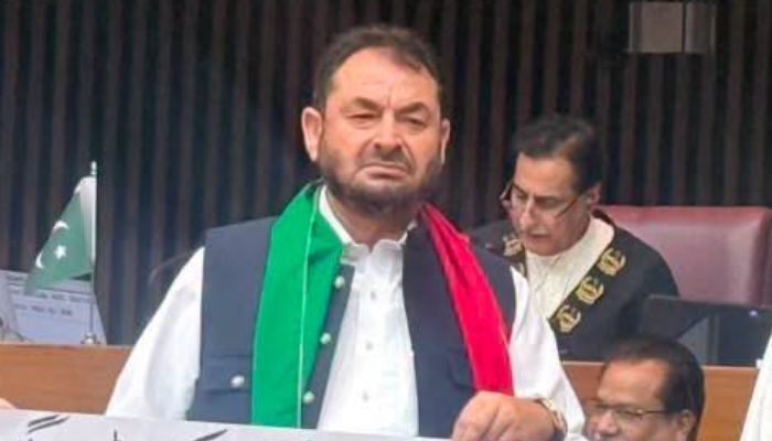 PTI lawmaker Iqbal Afridi at the National Assembly in Islamabad, June 11, 2026. — Facebook/Iqbal Afridi