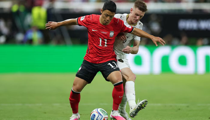 South Koreas Hwang Hee-chan in action with Czech Republics Stepan Chaloupek during Fifa World Cup 2026 Group A match between South Korea vs Czech Republic in - Estadio Guadalajara, Guadalajara on June 11, 2026. — Reuters