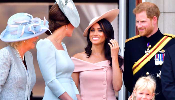 Prince Harrys bombshell reaction to Meghans Trooping the Colour joke