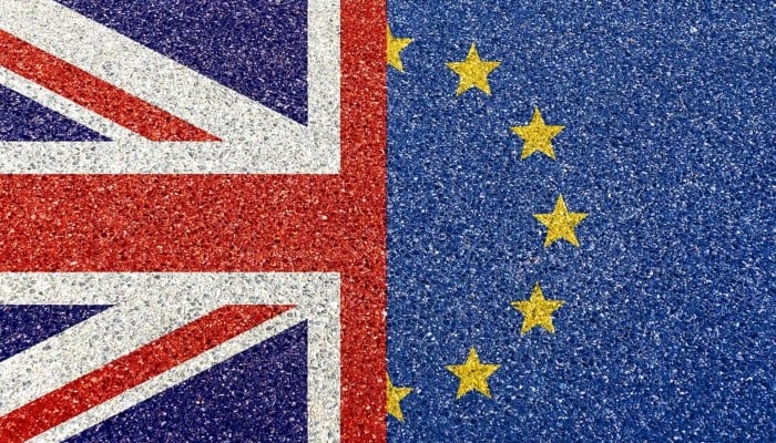 Illustration shows the Union Jack and the Flag of the European Union. — Pixabay