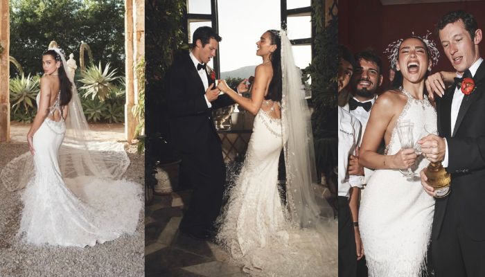 Dua Lipa’s Chanel wedding dress features 480,000 beads, 25,000 feathers: Here’s story behind it