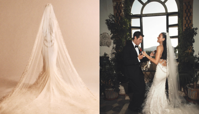 Dua Lipa reveals unseen details of her Sicily couture wedding dress