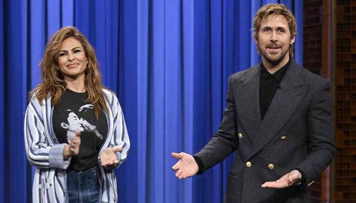 Eva Mendes steals husband Ryan Goslings style