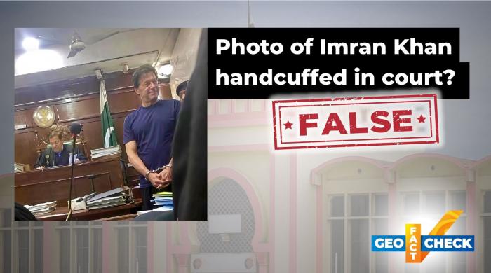 Fact-check: Viral image does not show Imran Khan handcuffed during a court appearance