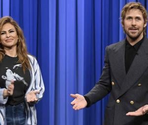 Eva Mendes steals husband Ryan Goslings style 