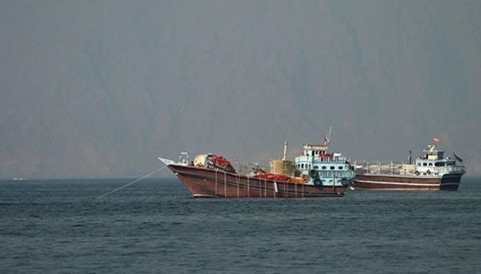Vessels at the Strait of Hormuz, as seen from Musandam, Oman, June 26, 2026. — Reuters